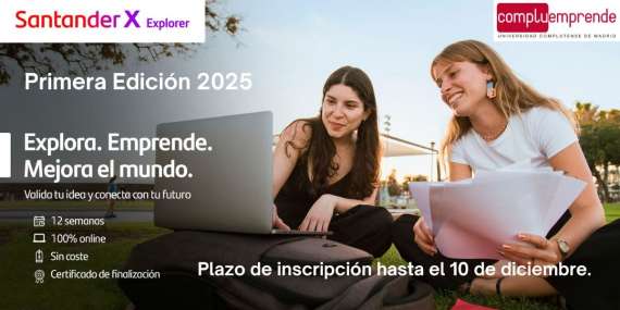 Abierta la convocatoria del Programa Santander X Explorer (Primera Edición de 2025)